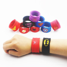 Colorful Children Silicone Slap Bracelet Super Men Silicone  Slap Wristbands